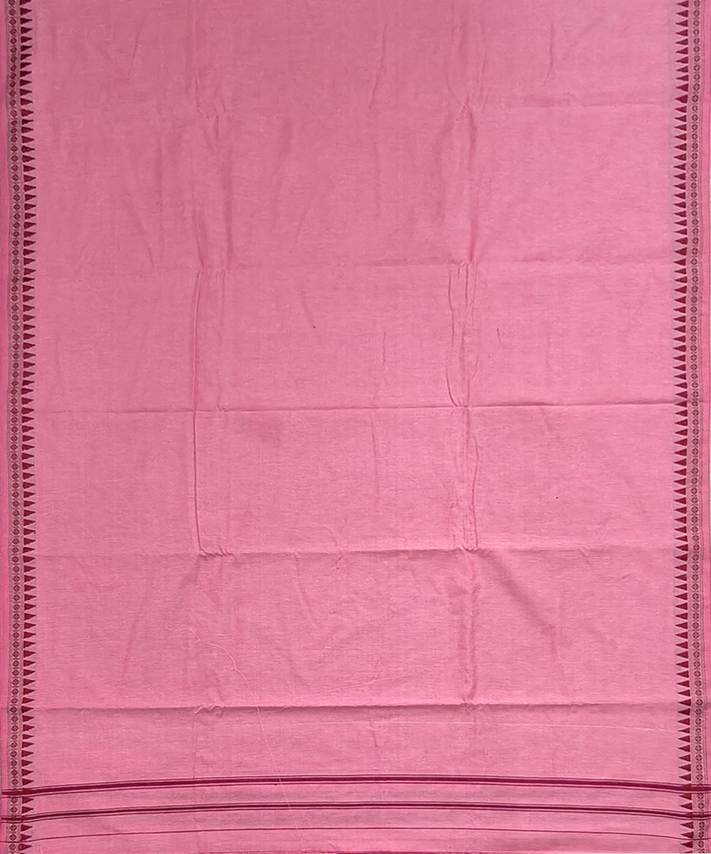 Pink Sambalpuri Handwoven Cotton Joda Image 3