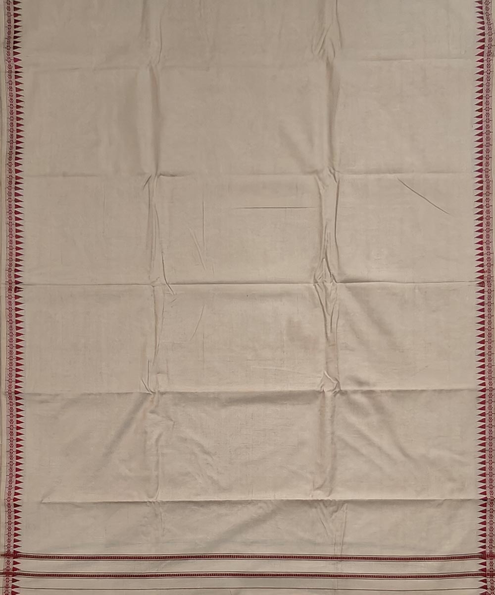 Beige Sambalpuri Handwoven Cotton Joda Image 3