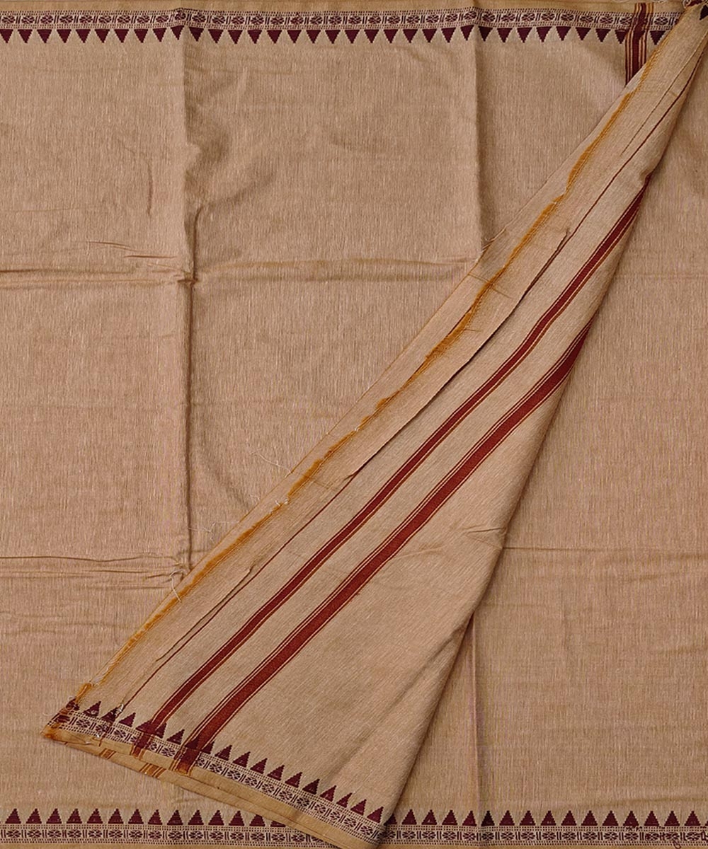 Beige Sambalpuri Handwoven Cotton Joda Image 2