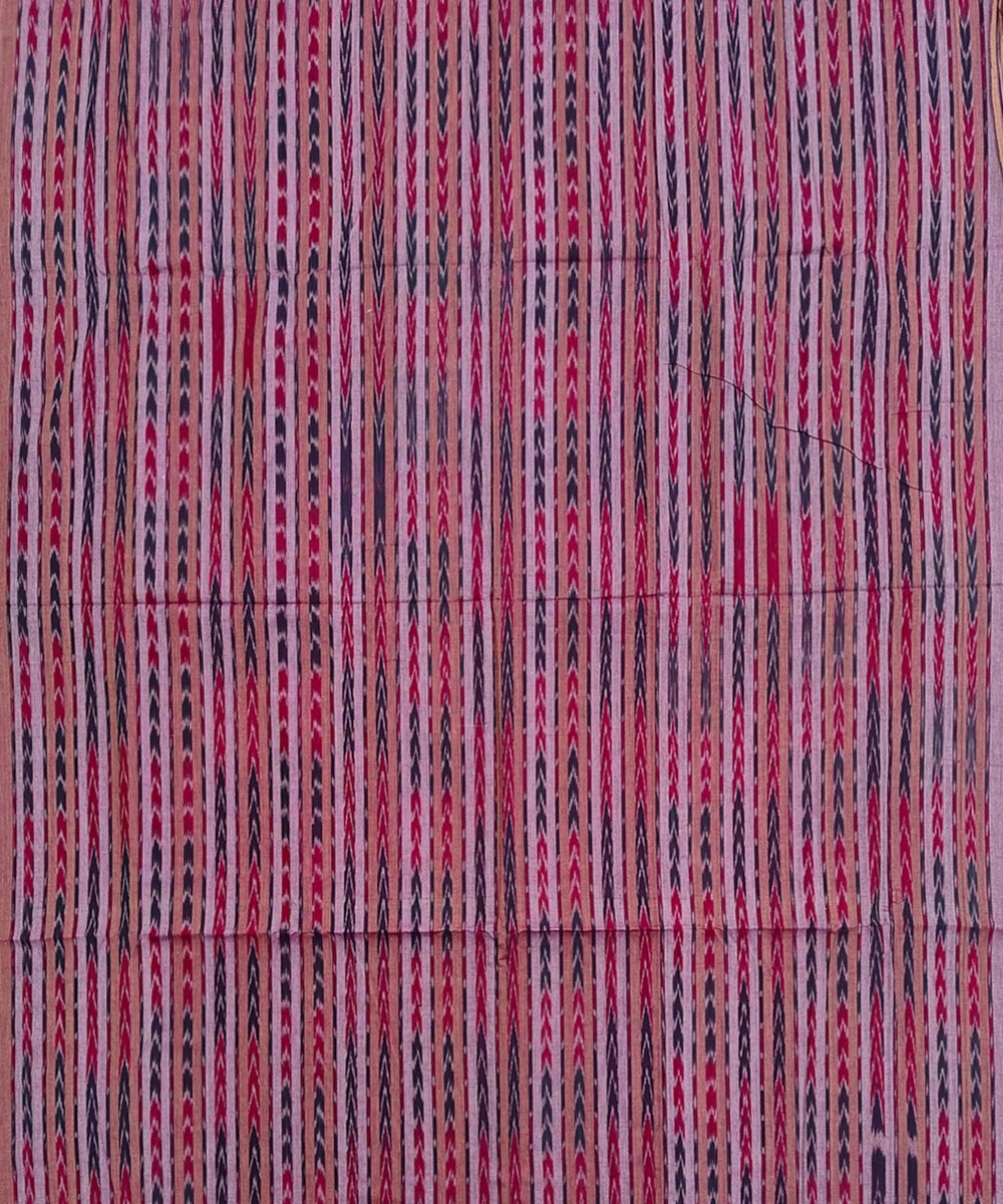 Purple Sambalpuri Handwoven Single Ikat Shirting Materials Image 2