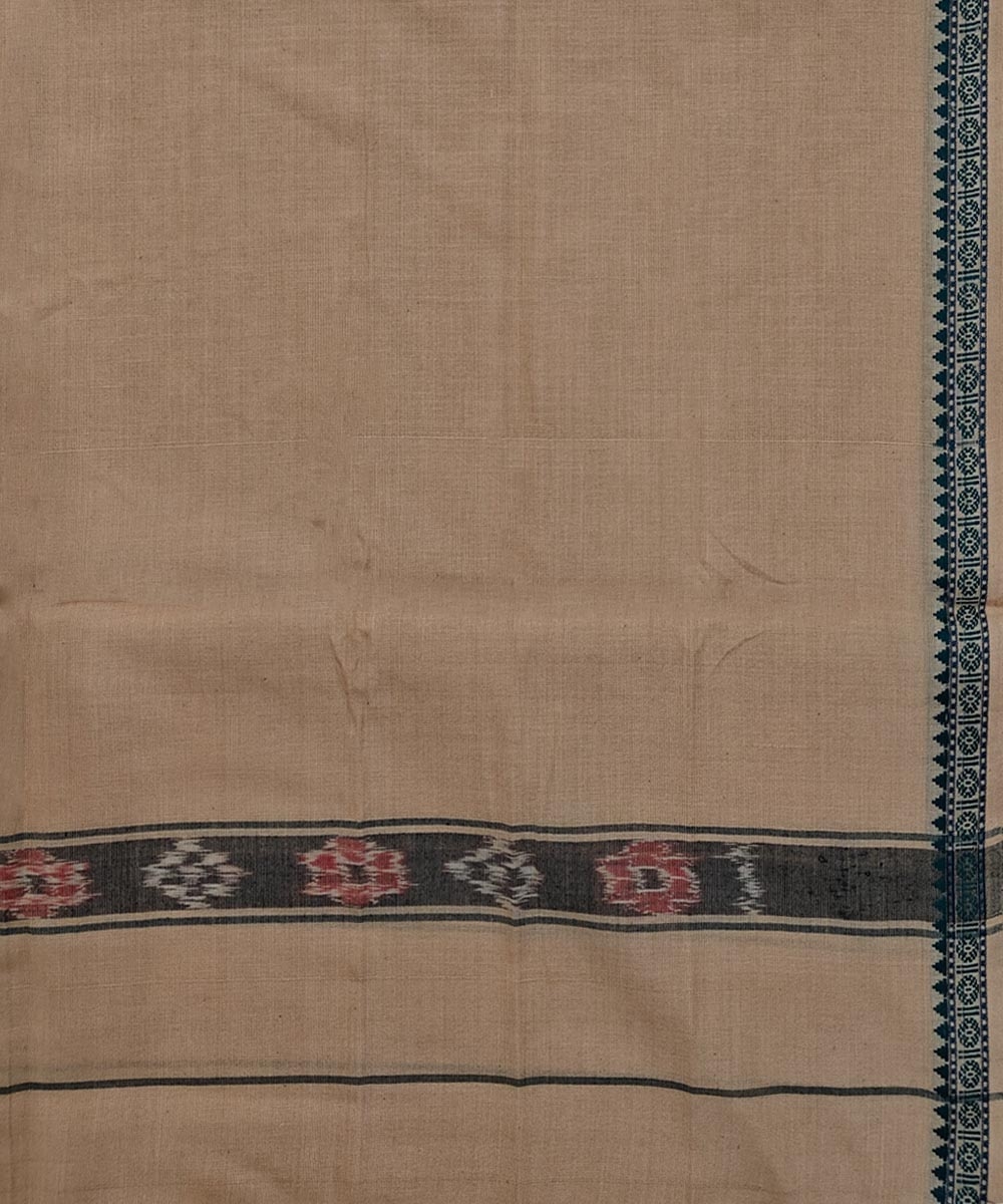 Beige Sambalpuri Handwoven Cotton Gamuchha Image 4