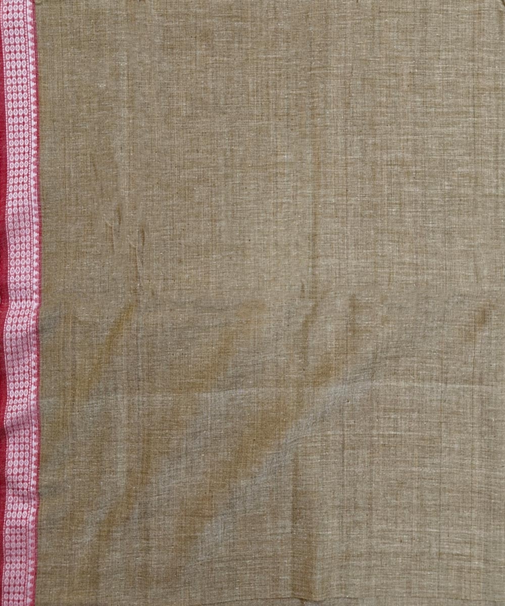 Beige Sambalpuri Handwoven Cotton Joda Image 4