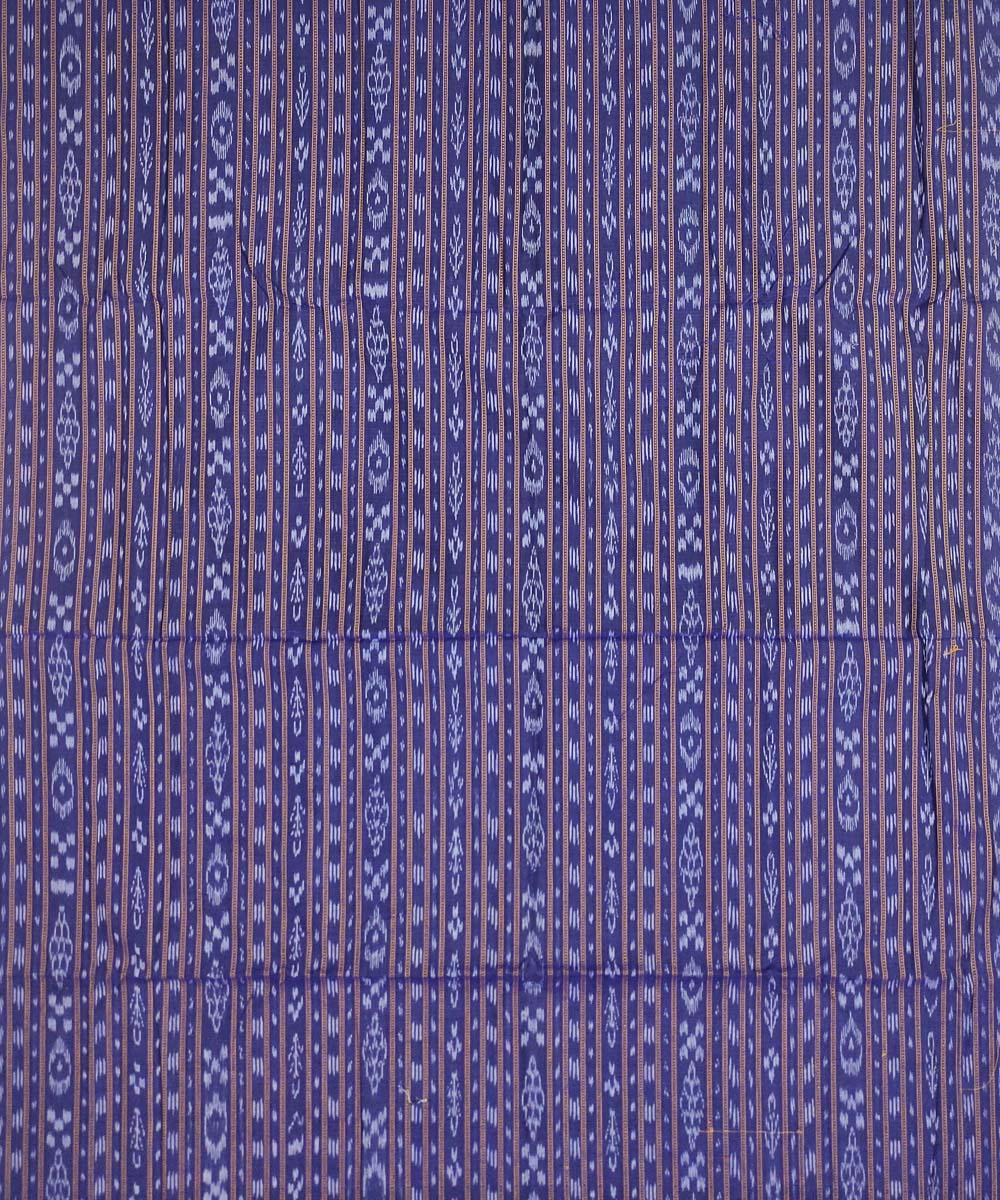 Blue Nuapatna Handwoven Single Ikat Shirting Materials Image 2
