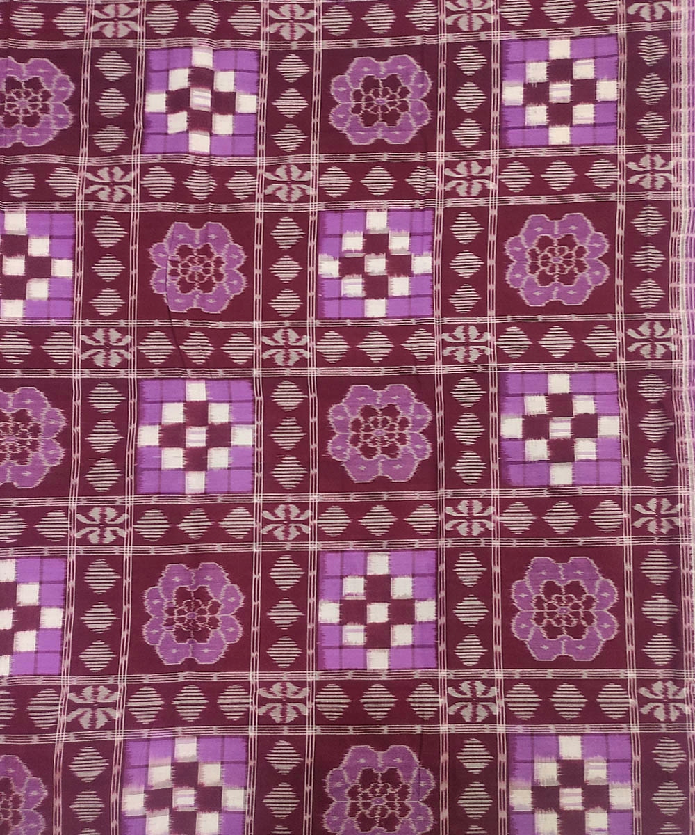 Multicolour Sambalpuri Handwoven Cotton Double Bed Sheet Image 3