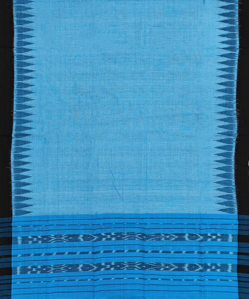 Blue Gray Sambalpuri Handwoven Double Ikat Suit Image 4