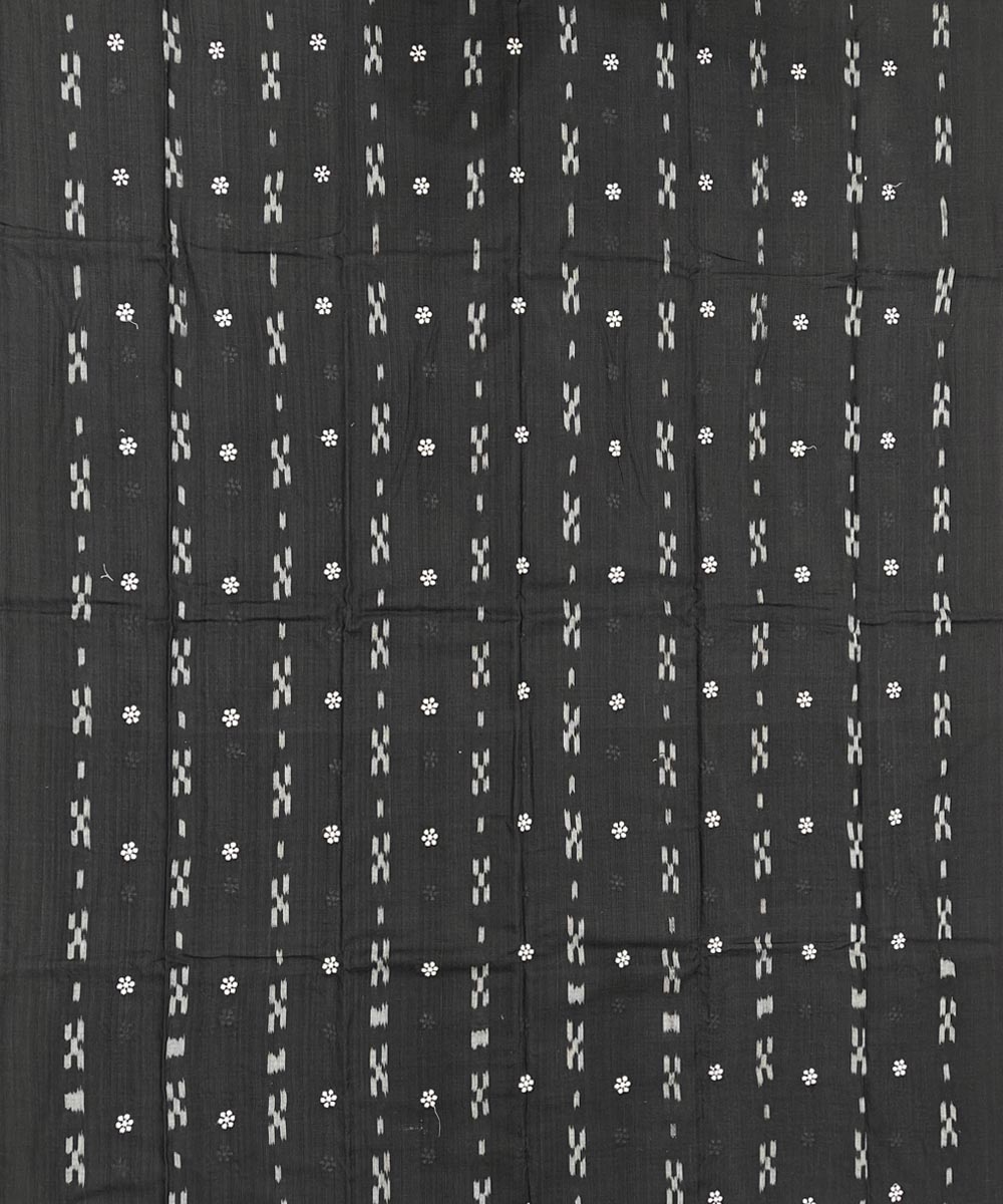 Black Pink Sambalpuri Handwoven Double Ikat Suit Image 3