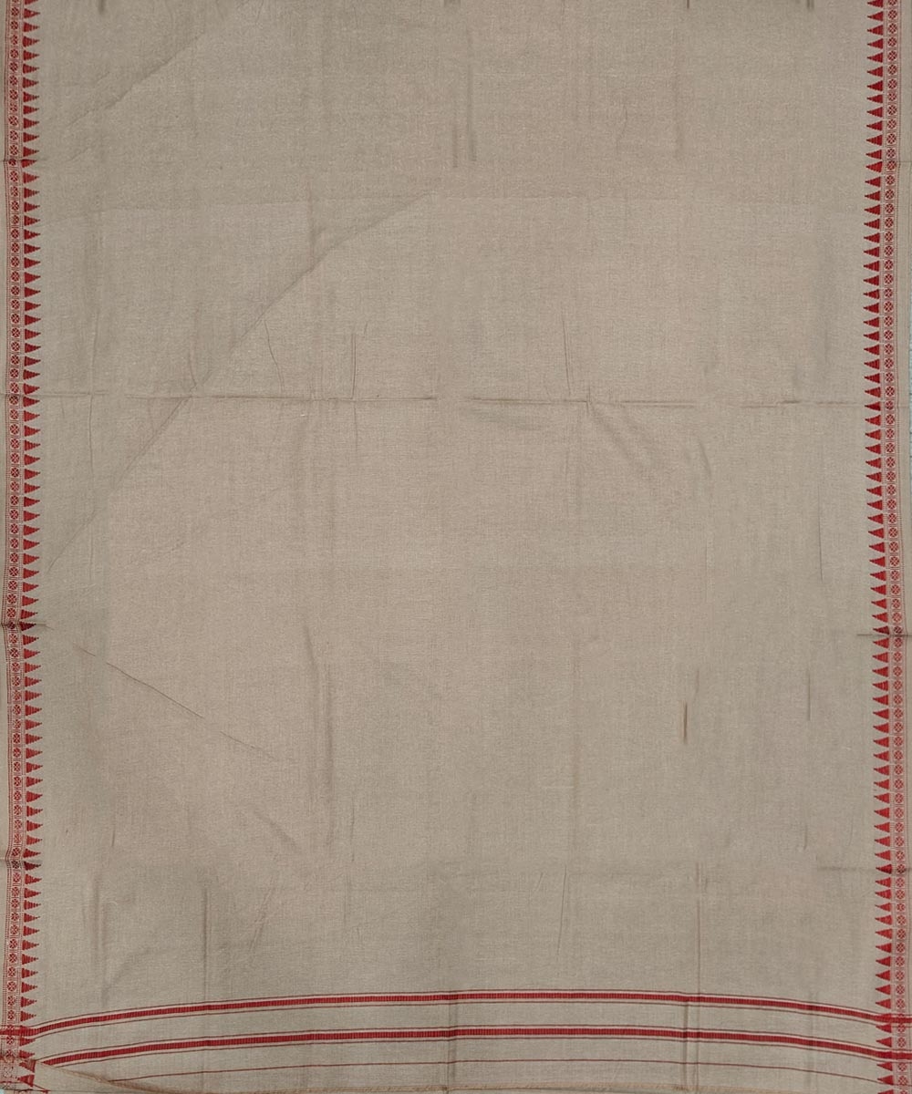 Beige Sambalpuri Handwoven Cotton Joda Image 3