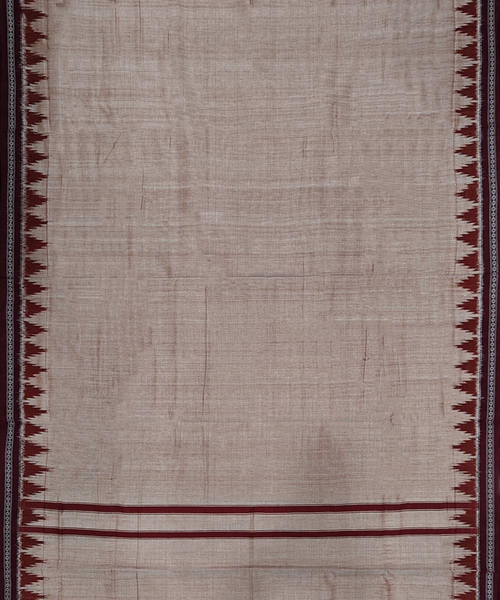 Beige Sambalpuri Handwoven Cotton Joda Image 3