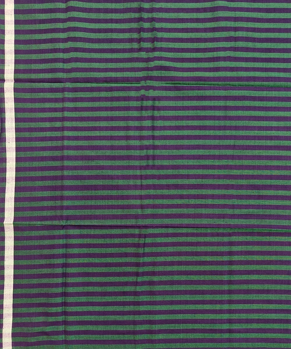 Green Sambalpuri Handwoven Cotton Lungi Image 4