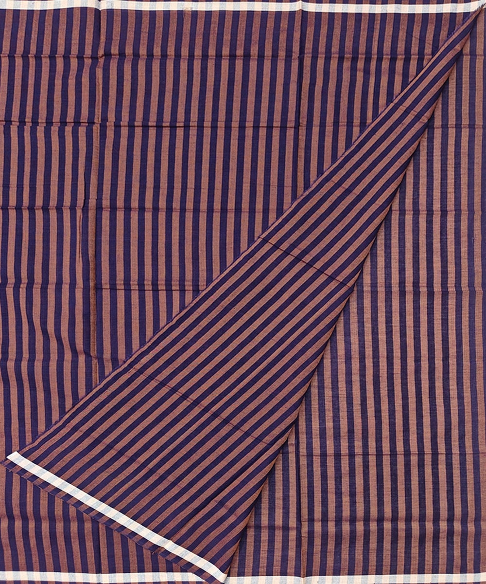 Brown Sambalpuri Handwoven Cotton Lungi Image 2