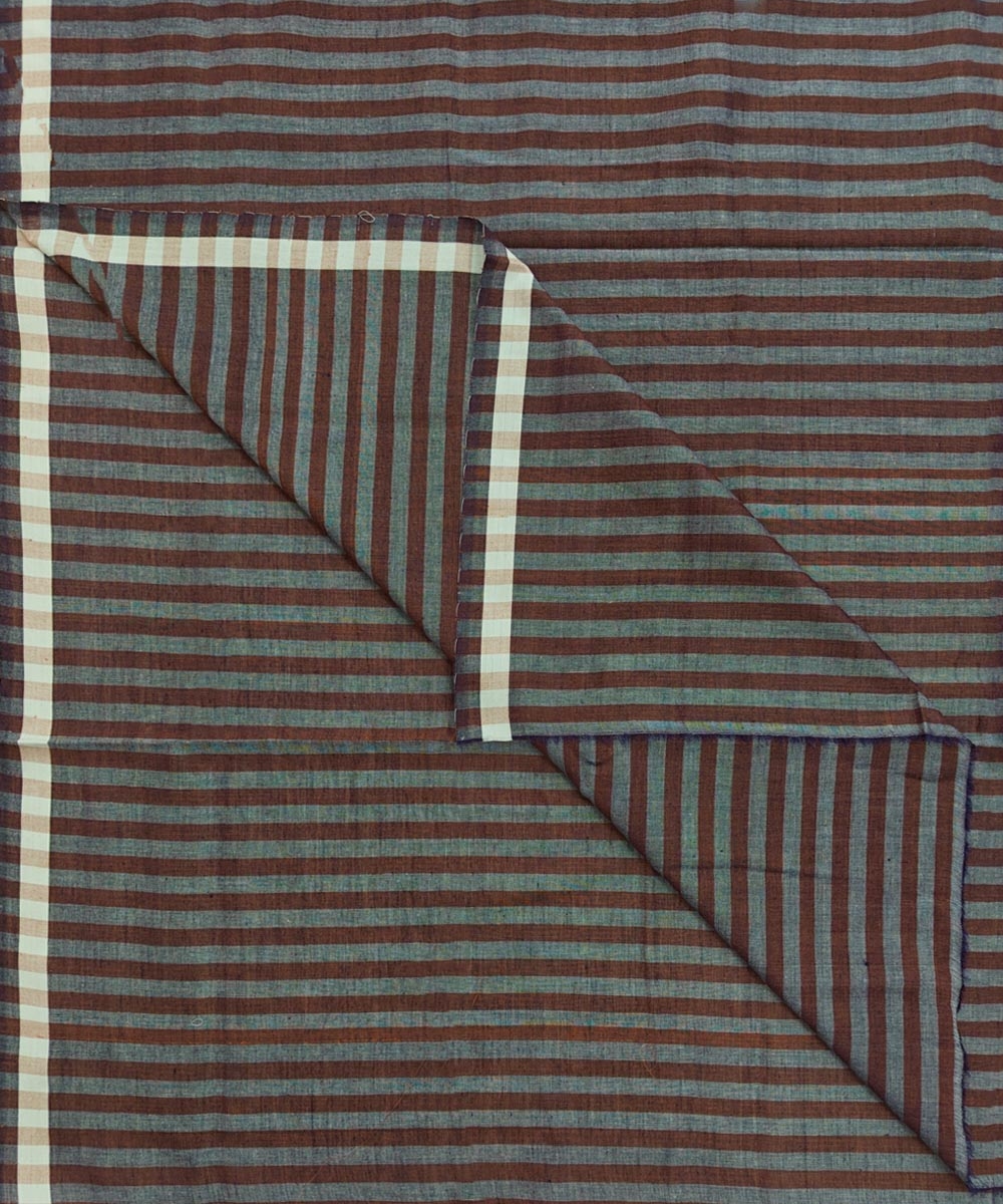 Brown Sambalpuri Handwoven Cotton Lungi Image 1