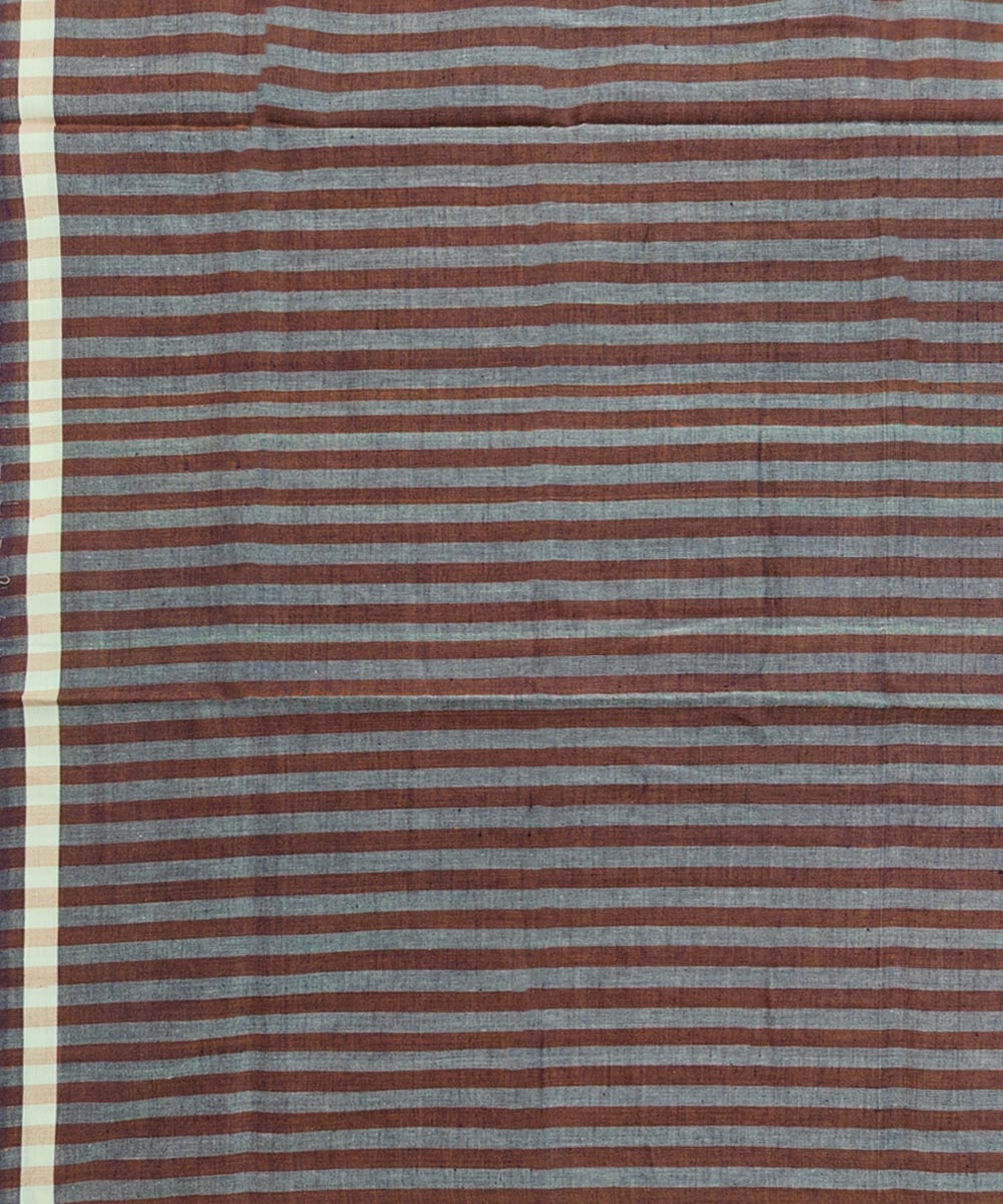 Brown Sambalpuri Handwoven Cotton Lungi Image 4