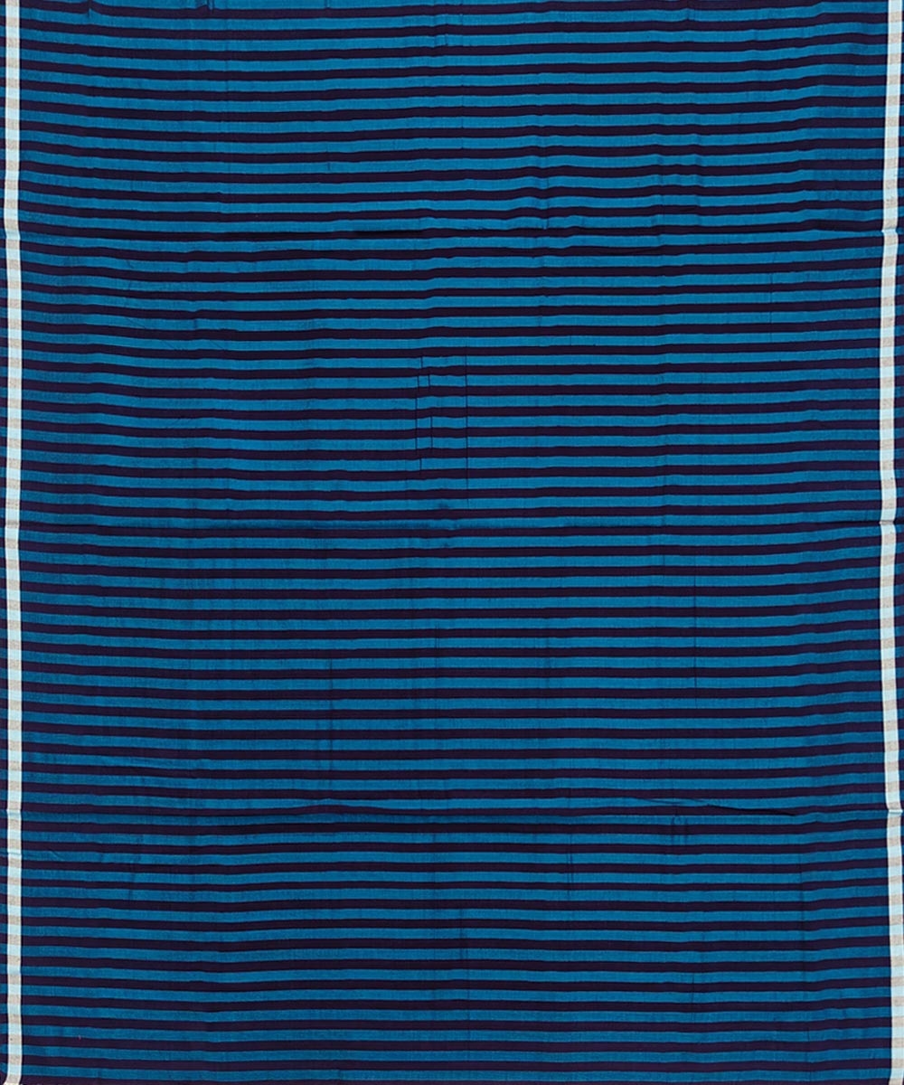 Blue Sambalpuri Handwoven Cotton Lungi Image 3