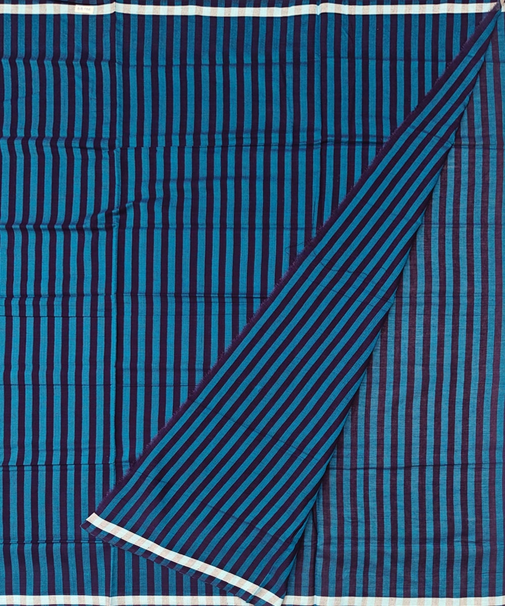 Blue Sambalpuri Handwoven Cotton Lungi Image 2