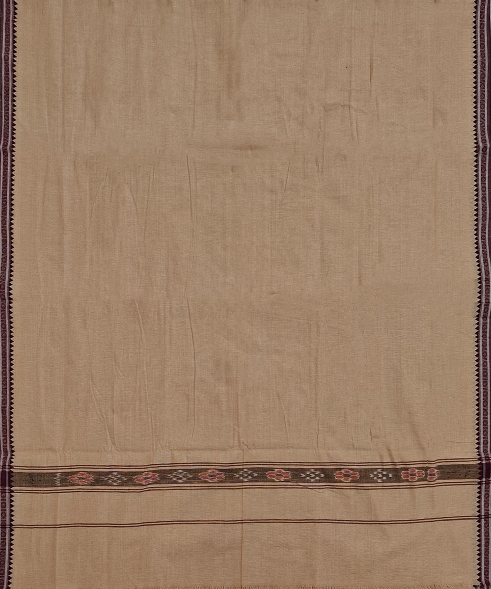 Beige Sambalpuri Handwoven Cotton Joda Image 3