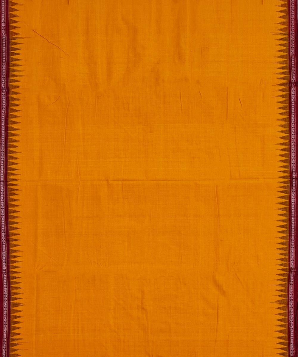Golden Brown Sambalpuri Handwoven Cotton Joda Image 3