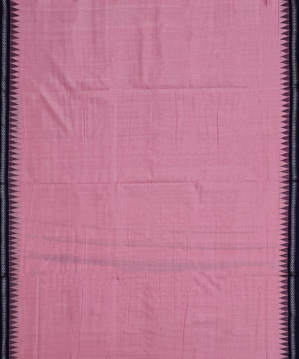 Pink Blue Sambalpuri Handwoven Cotton Joda Image 3