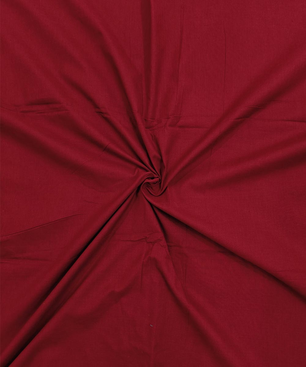 Maroon Sambalpuri Handwoven Single Ikat Shirting Materials Image 1