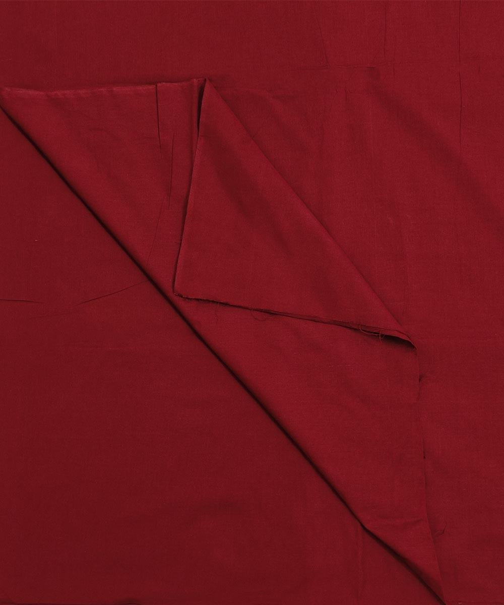 Maroon Sambalpuri Handwoven Single Ikat Shirting Materials Image 2