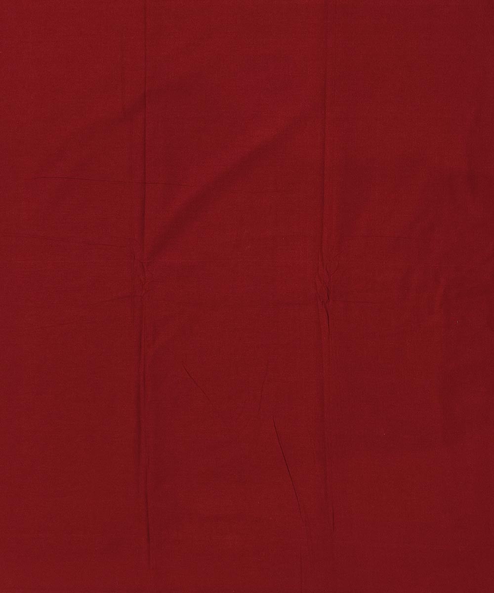 Maroon Sambalpuri Handwoven Single Ikat Shirting Materials Image 4