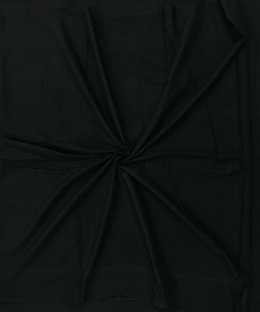 Black Sambalpuri Handwoven Single Ikat Shirting Materials Image 1