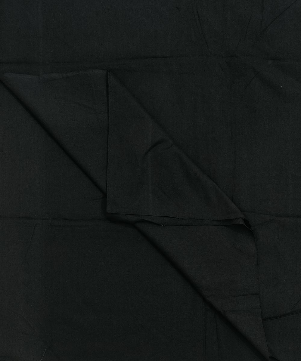 Black Sambalpuri Handwoven Single Ikat Shirting Materials Image 2