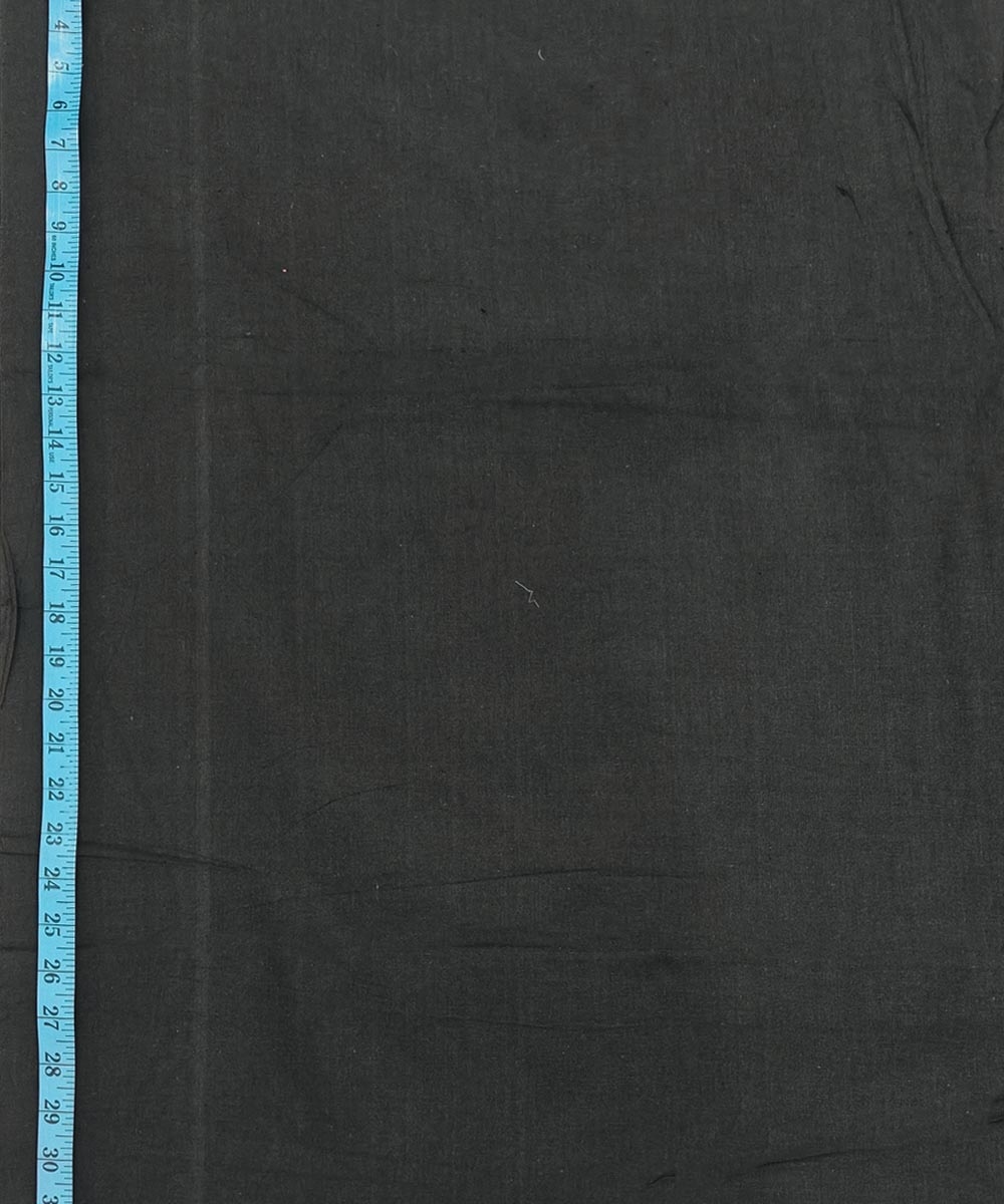 Black Sambalpuri Handwoven Single Ikat Shirting Materials Image 3