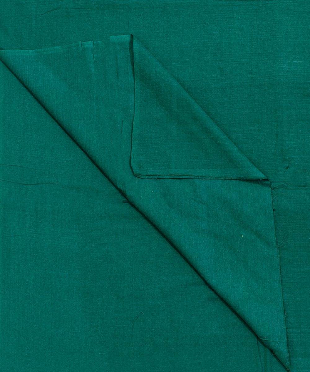Dark Green Sambalpuri Handwoven Single Ikat Shirting Materials Image 2