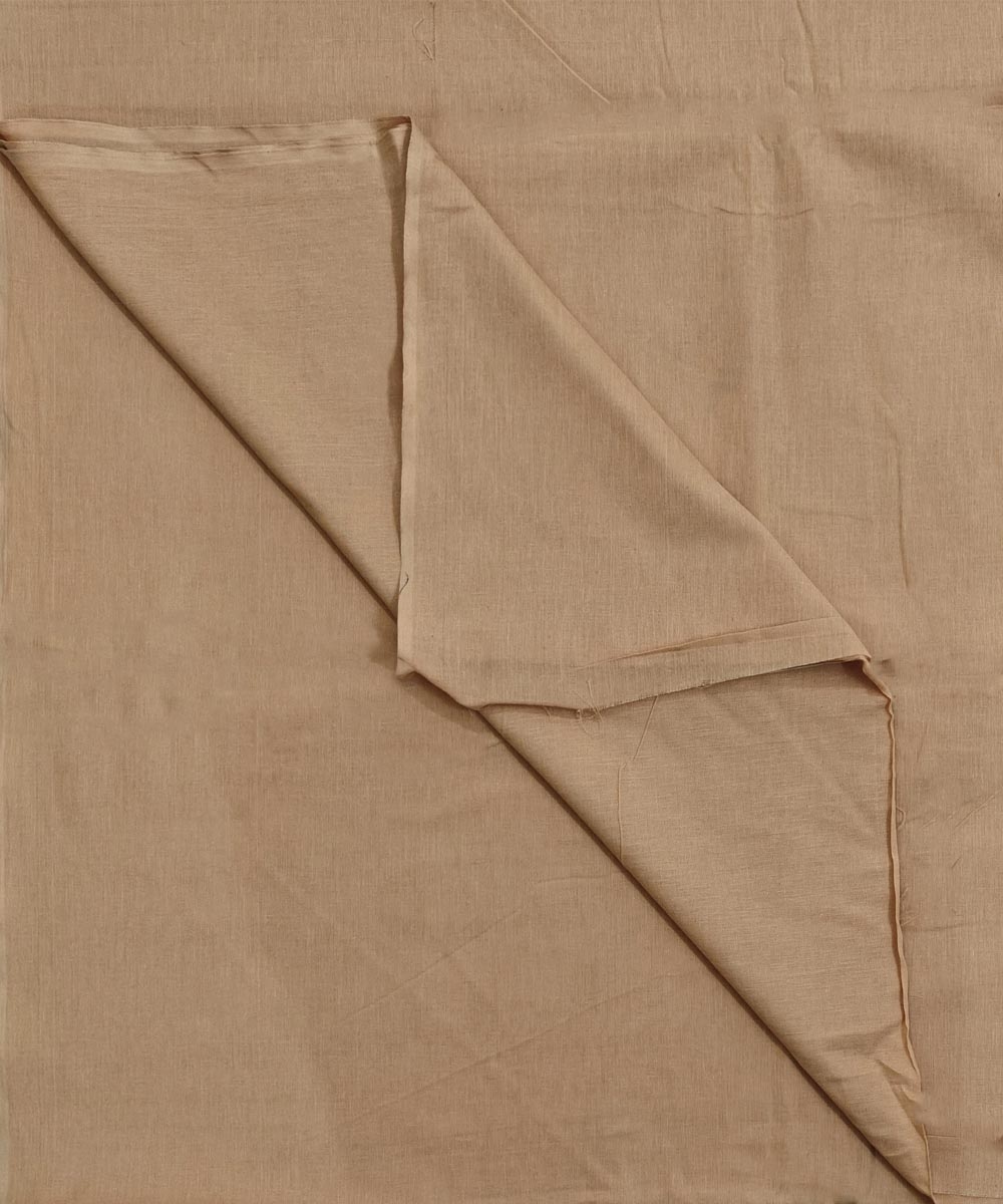 Beige Sambalpuri Handwoven Single Ikat Shirting Materials Image 2