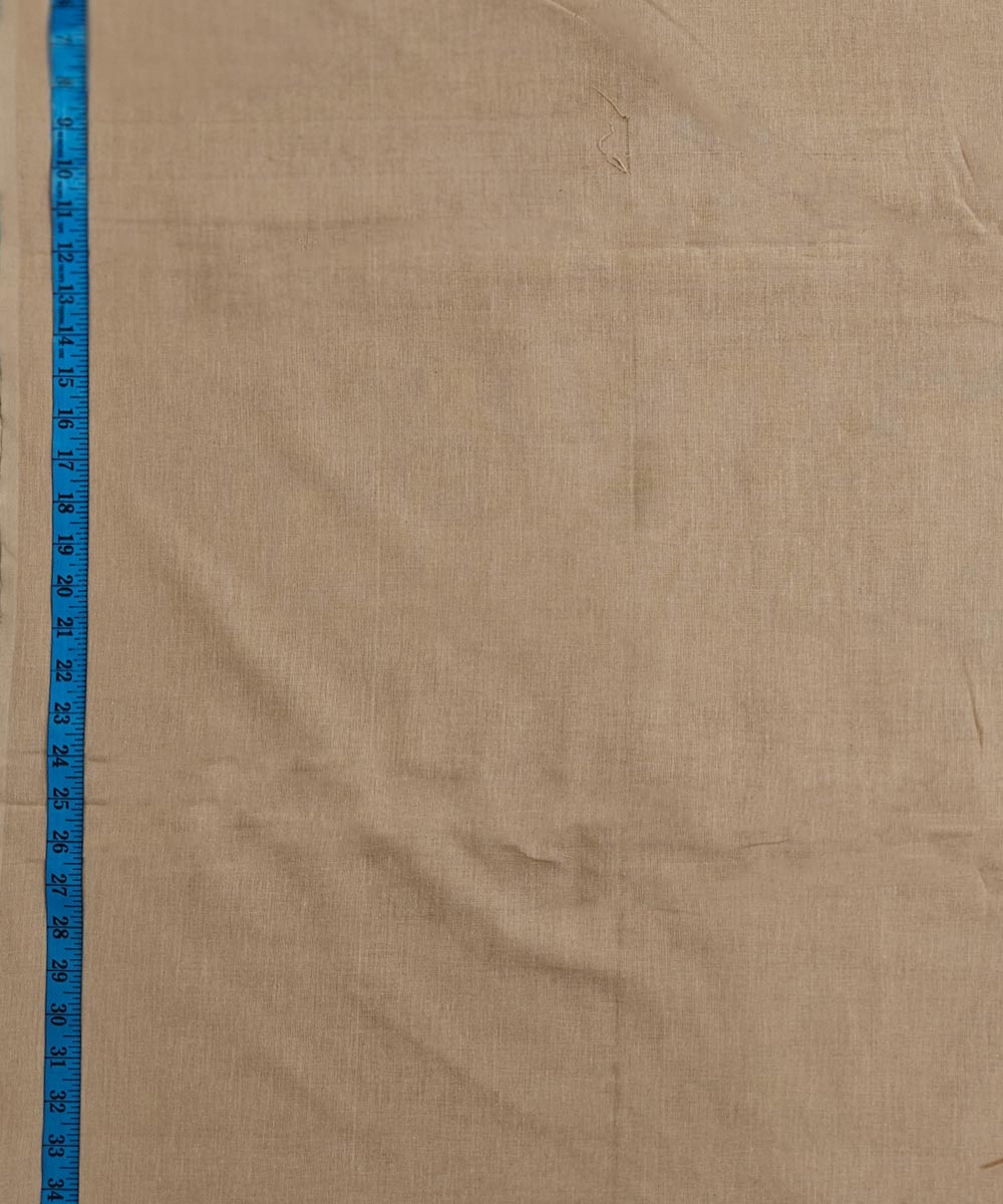 Beige Sambalpuri Handwoven Single Ikat Shirting Materials Image 3