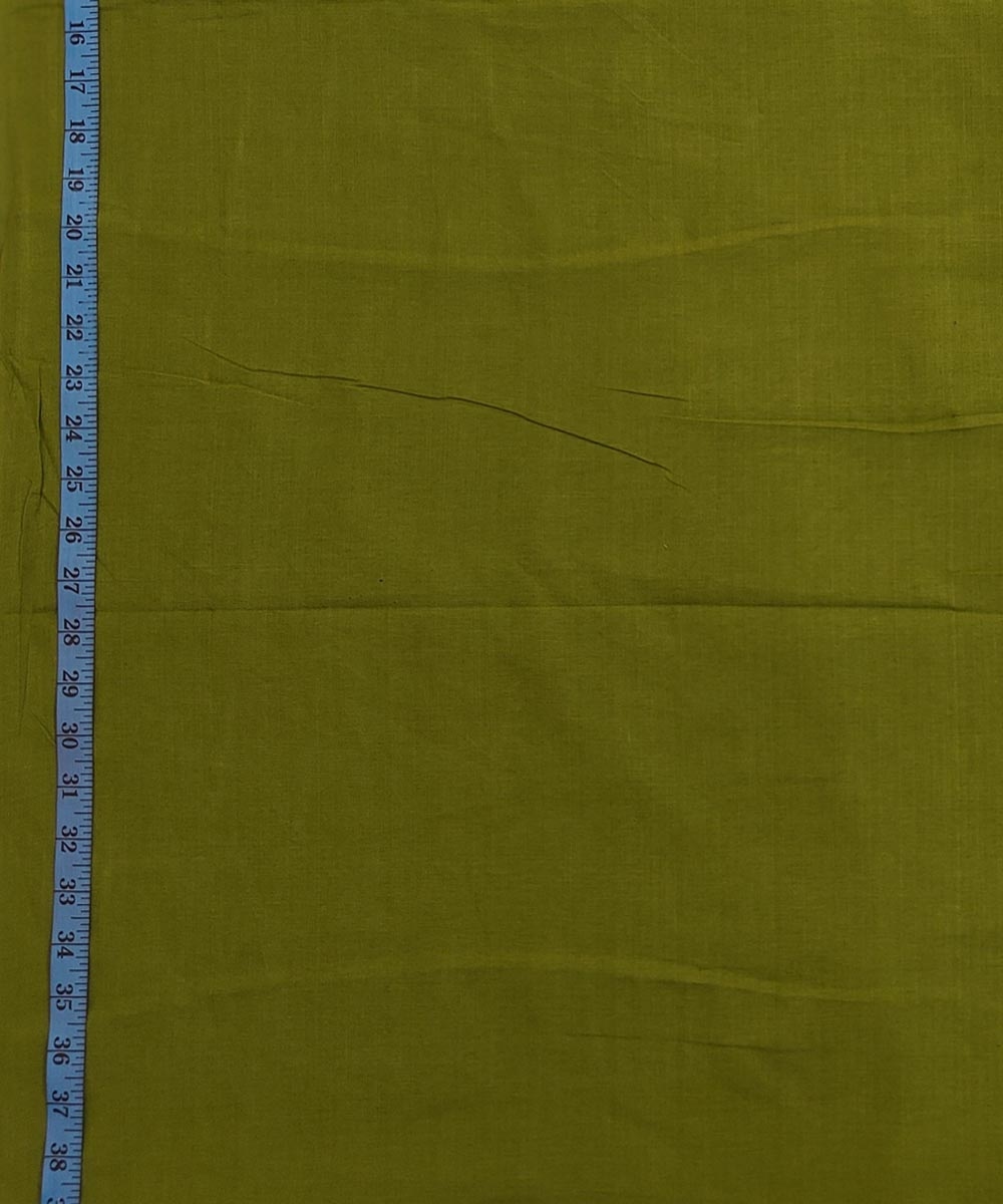 Olive Sambalpuri Handwoven Single Ikat Shirting Materials Image 3