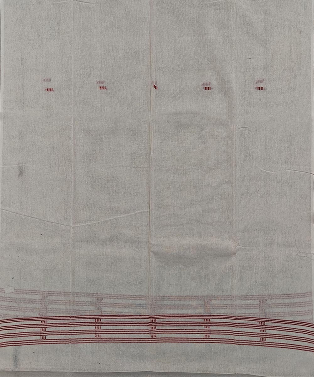Pink White Sambalpuri Handwoven Ikat Suit Set Image 4