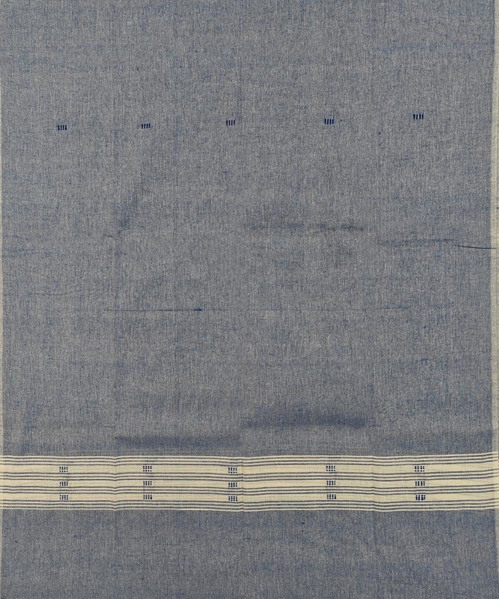 Purple Blue Sambalpuri Handwoven Ikat Suit Set Image 4