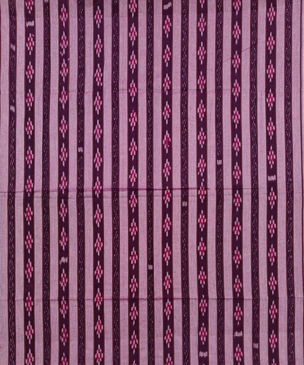 Purple Sambalpuri Handwoven Ikat Suit Set Image 3