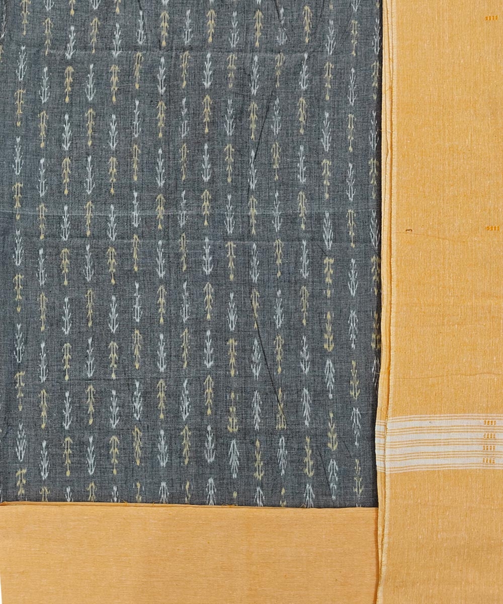 Gray Sambalpuri Handwoven Ikat Suit Set Image 2