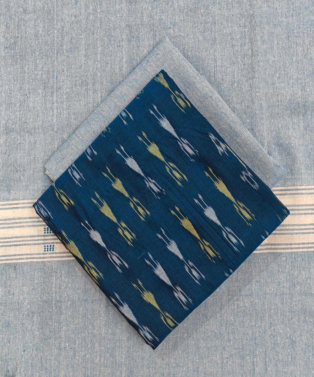 Blue Sambalpuri Handwoven Ikat Suit Set Image 1