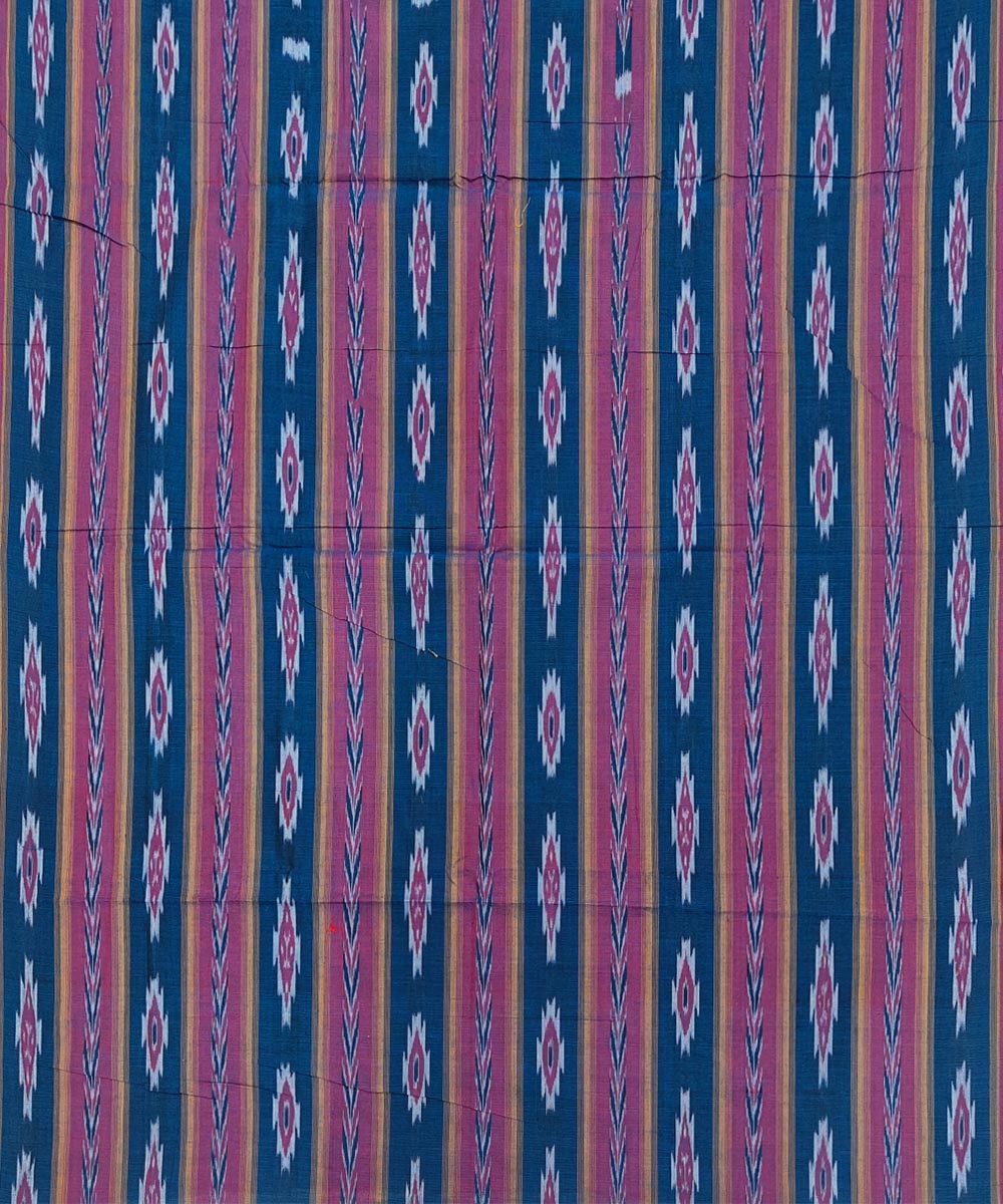 Blue Sambalpuri Handwoven Ikat Suit Set Image 3