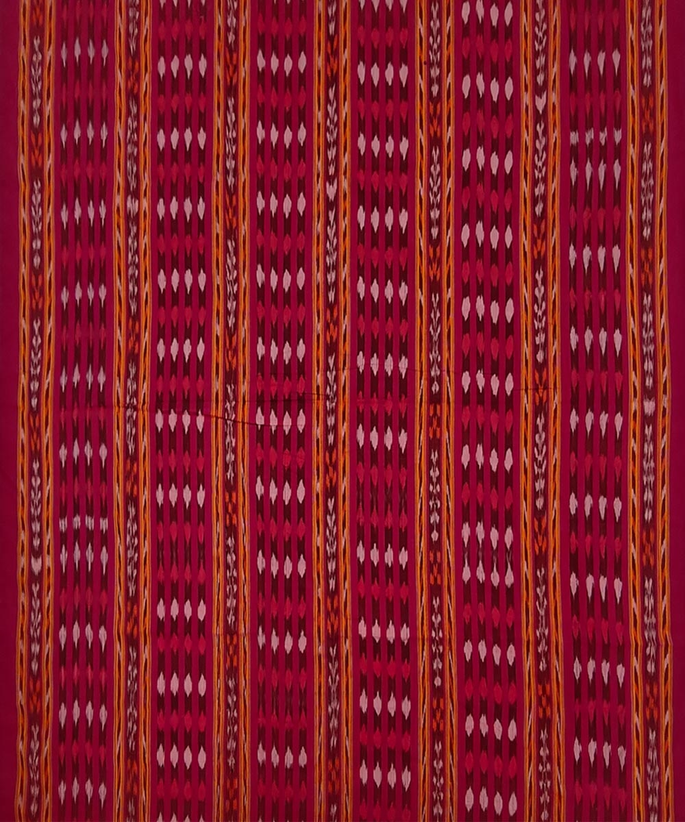 Pink Sambalpuri Handwoven Ikat Suit Set Image 3
