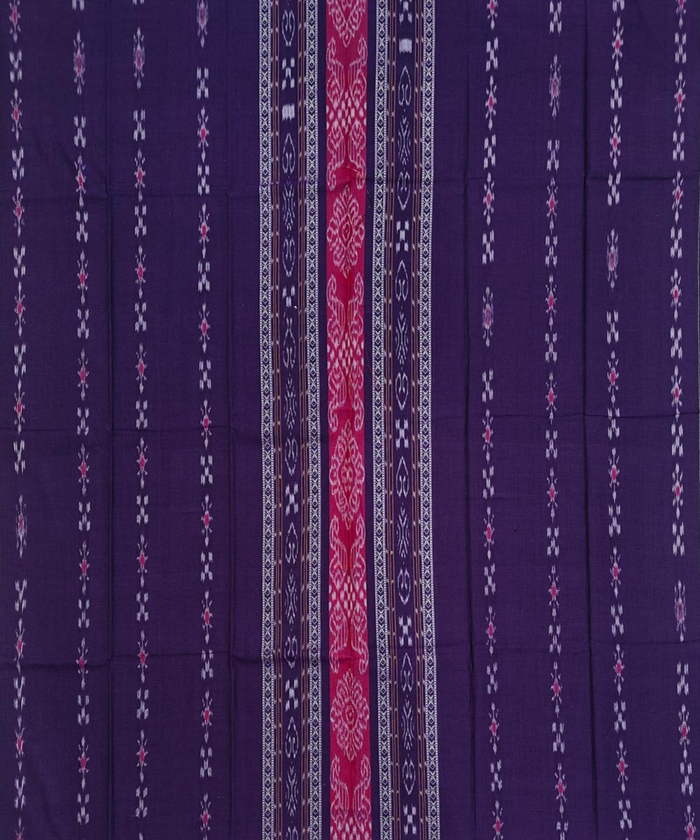 Blue Sambalpuri Handwoven Ikat Suit Set Image 3