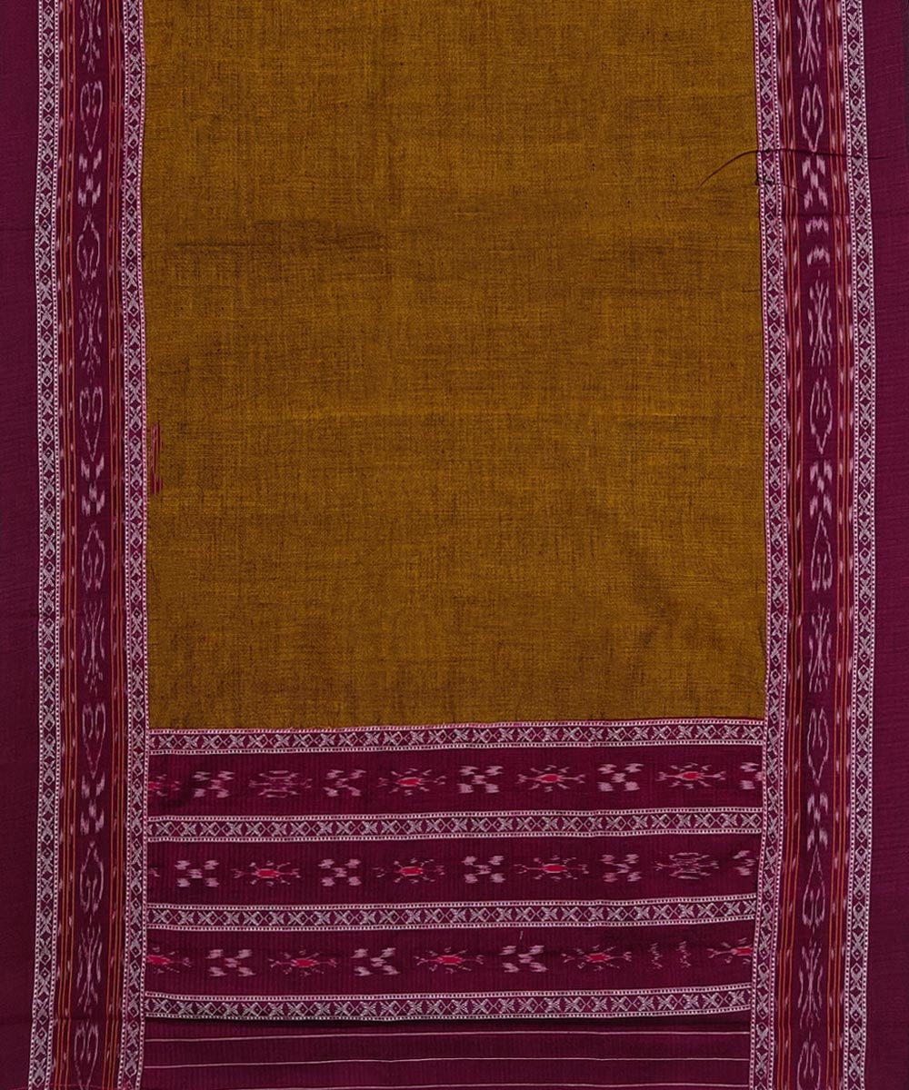 Maroon Rust Sambalpuri Handwoven Ikat Suit Set Image 4