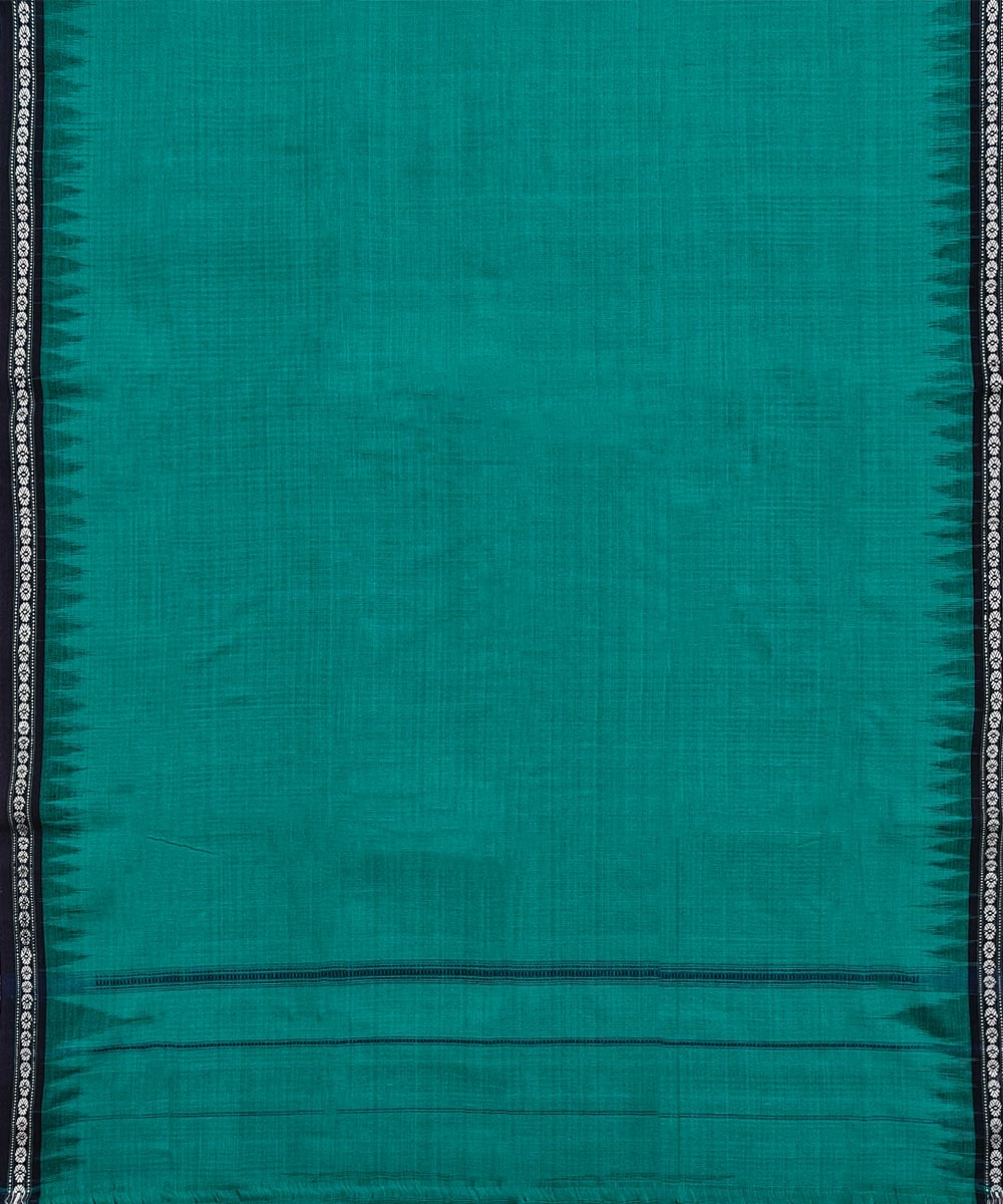Green Blue Sambalpuri Handwoven Cotton Gamuchha Image 3