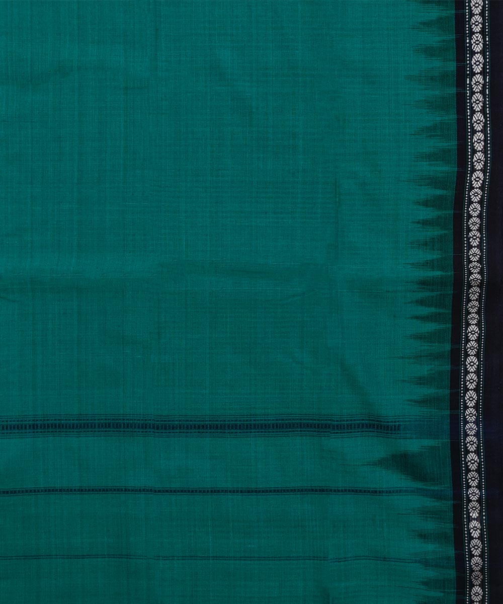 Green Blue Sambalpuri Handwoven Cotton Gamuchha Image 4