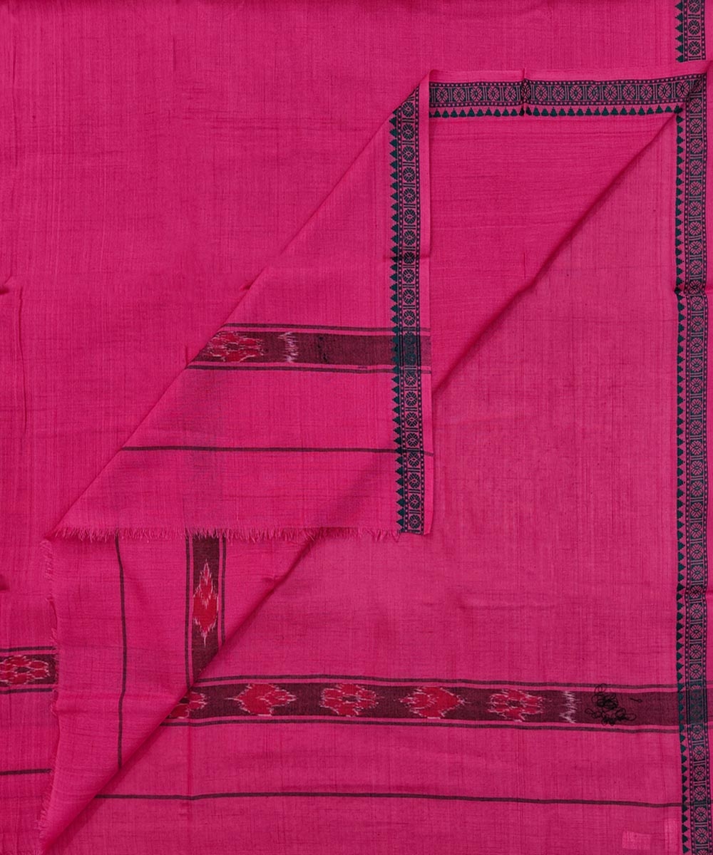 Pink Sambalpuri Handwoven Cotton Gamuchha Image 1