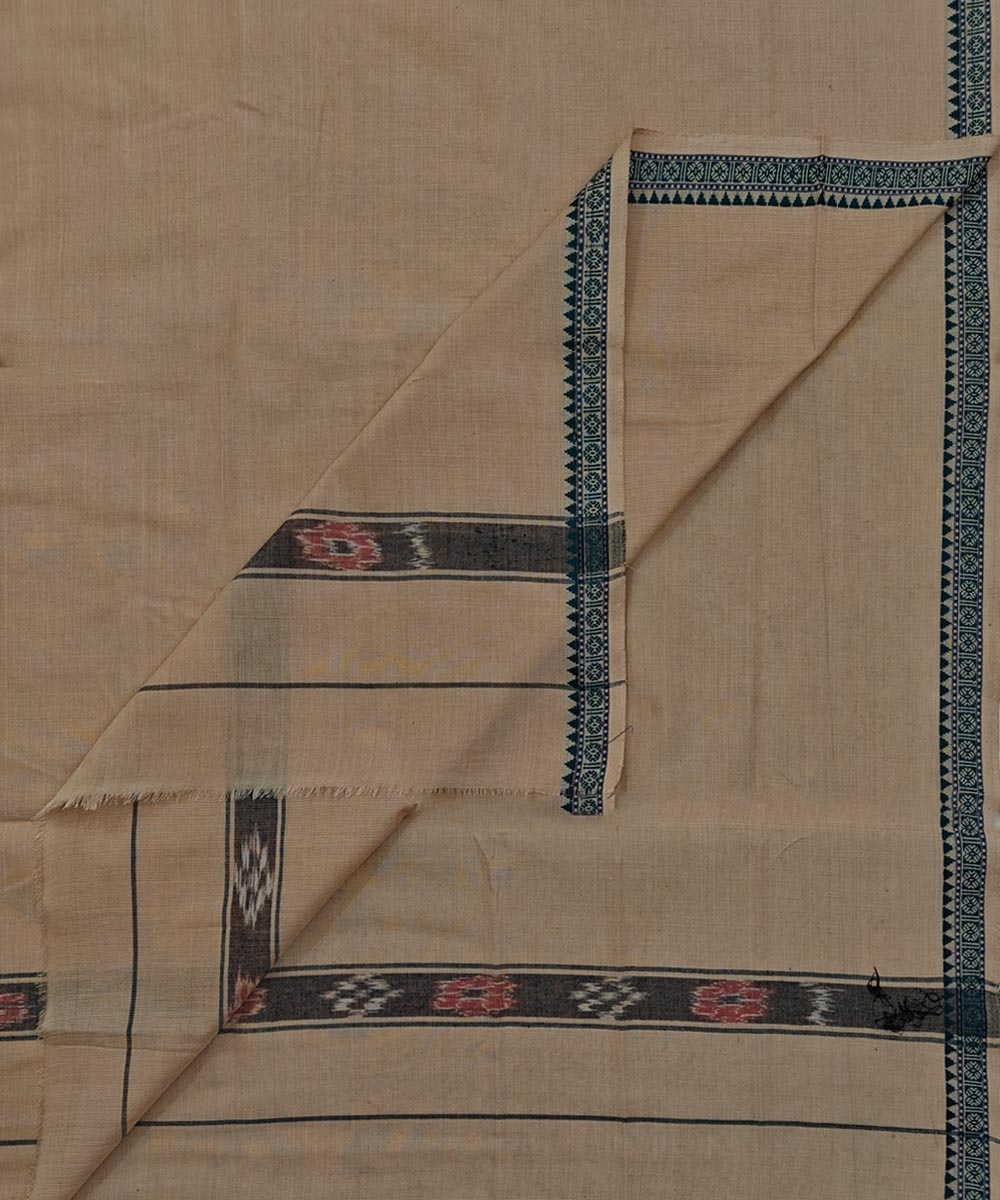 Beige Sambalpuri Handwoven Cotton Gamuchha Image 1