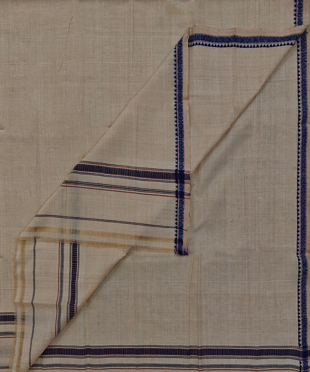 Beige Sambalpuri Handwoven Cotton Gamuchha Image 1