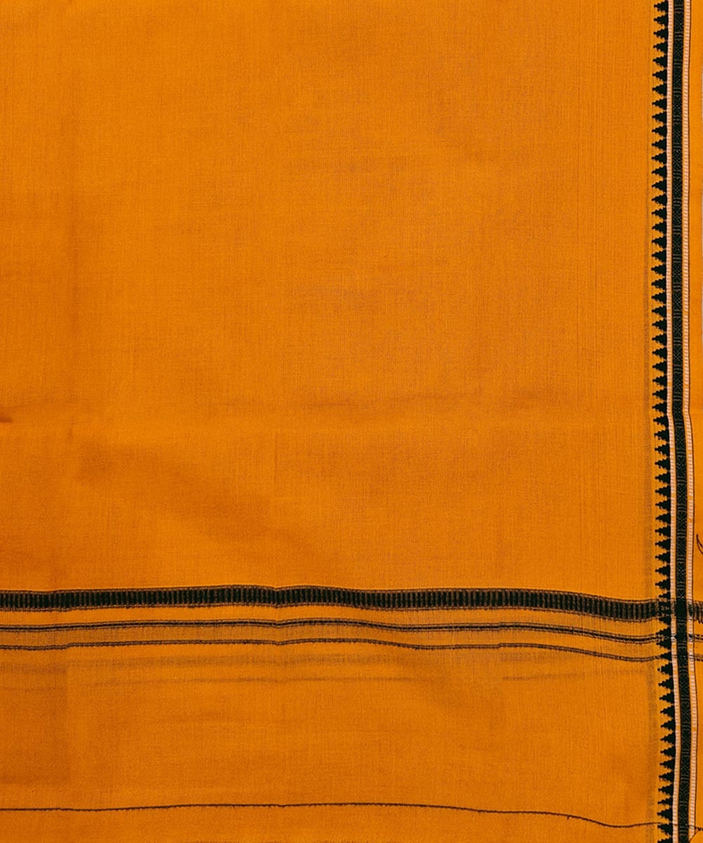 Yellow Sambalpuri Handwoven Cotton Gamuchha Image 4
