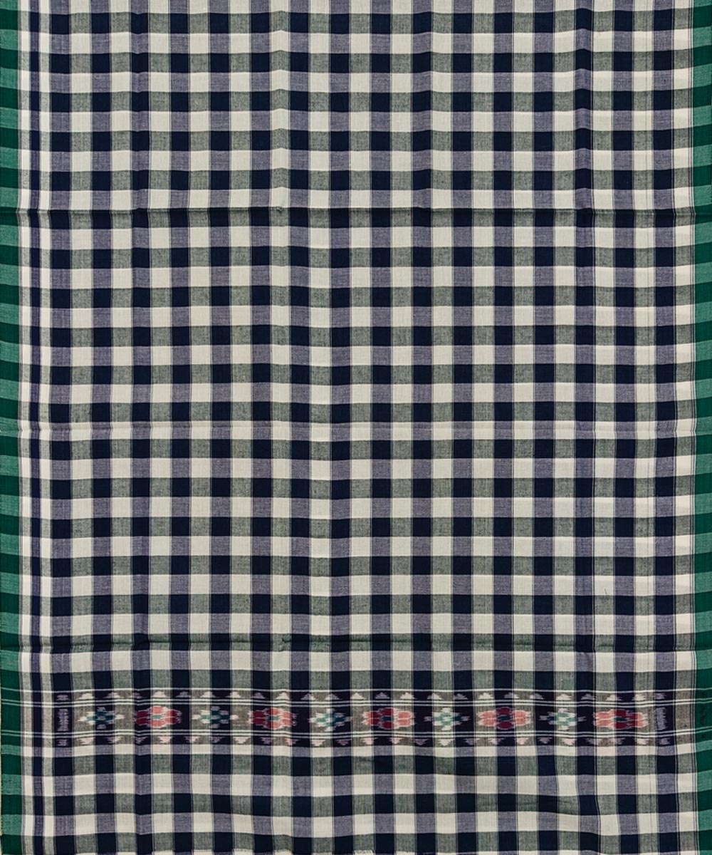 Blue Sambalpuri Handwoven Cotton Gamuchha Image 3