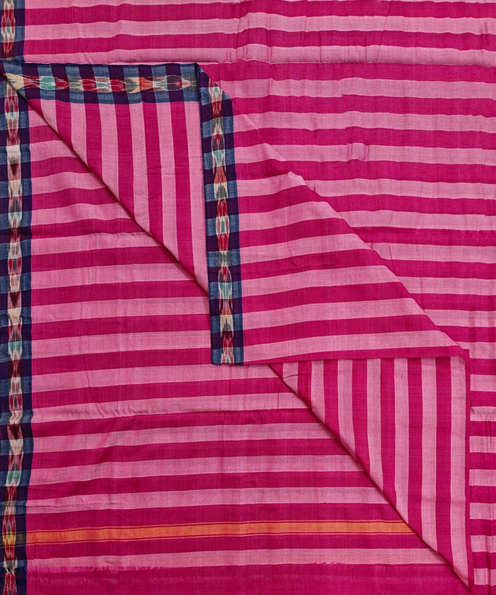 Pink Sambalpuri Handwoven Cotton Joda Image 1