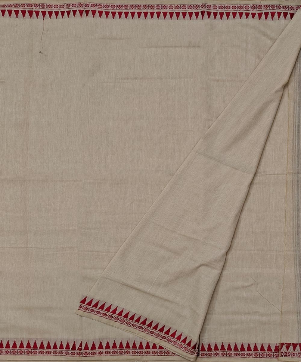 Beige Sambalpuri Handwoven Cotton Joda Image 2