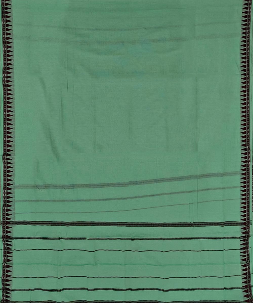 Green Sambalpuri Handwoven Cotton Joda Image 4